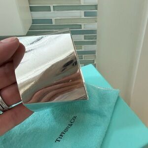 Rare Tiffany & Co. Frank Gehry Torque Silver Wide Cuff Bracelet
